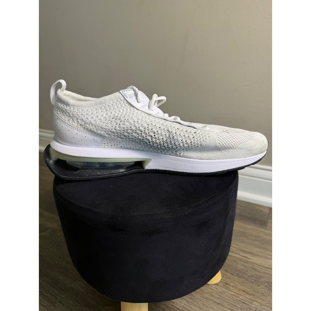 Nike Air Max Flyknit Racer Mens White Pure Platinum FJ4002-100 Running Shoes 10 - Picture 9 of 9